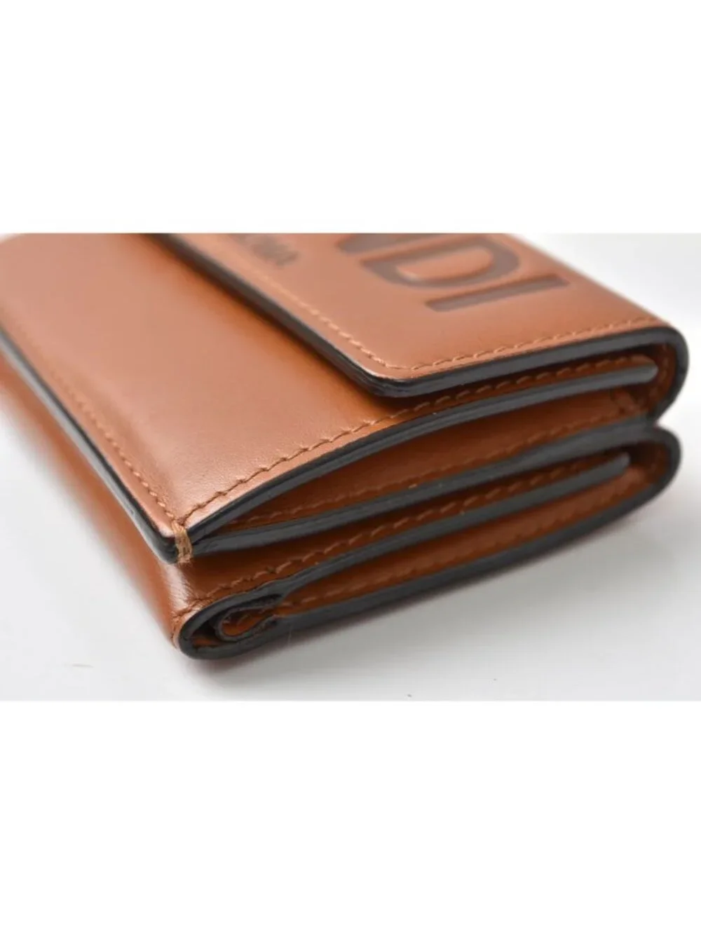 Fendi Wallet Mini Trifold Aayz Soft Leather Brown